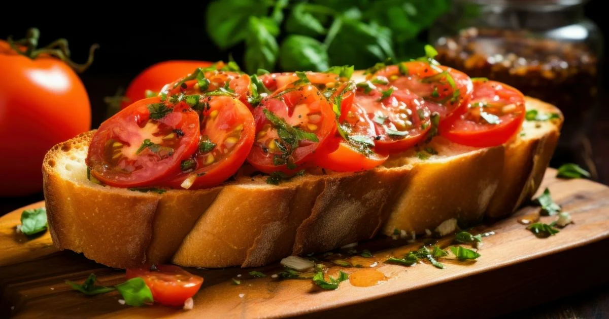Bruschetta med tomater opskrift fra Glade Groensager for stop madspild